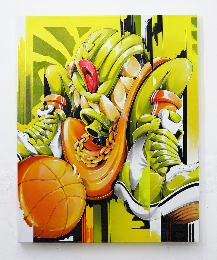 Hoops Hustle - Canvas Painting